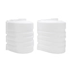 Camco Propane Tank Cover, For Dual 20 lb Tanks While Mounted, White, 29-1/2 in Width x 20-1/2 in Height x 15-1/2 in Depth - 50503