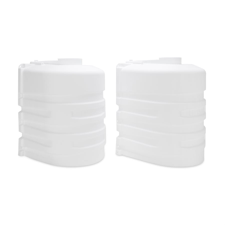 Camco Propane Tank Cover, For Dual 20 lb Tanks While Mounted, White, 29-1/2 in Width x 20-1/2 in Height x 15-1/2 in Depth - 50503