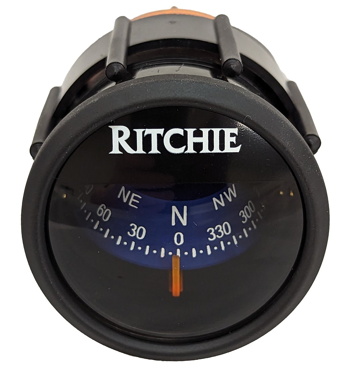 Ritchie Navigation Compass, Black, 12 V Green LED, 2 in Blue Direct Read Dial - X-23BU