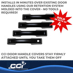 Coast2Coast Door Handle Covers CCIDH68591BLK product image 4