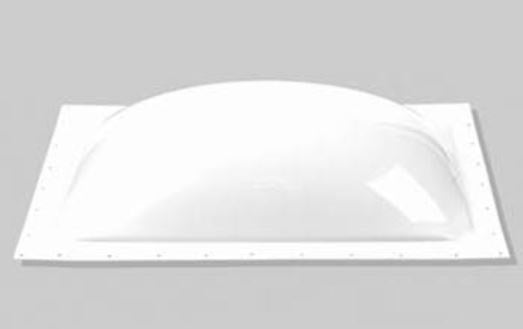 Specialty Recreation Skylight, 5 in High Bubble Type Dome, For 24 in Length x 18 in Width Opening, 27-1/2 in Length x 21-1/2 in Width Flange - SL1824W