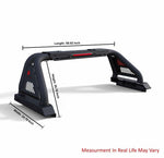 Black Horse Offroad Truck Bed Bar, 3 in Diameter Tube Style, Black, Steel - RB01MT