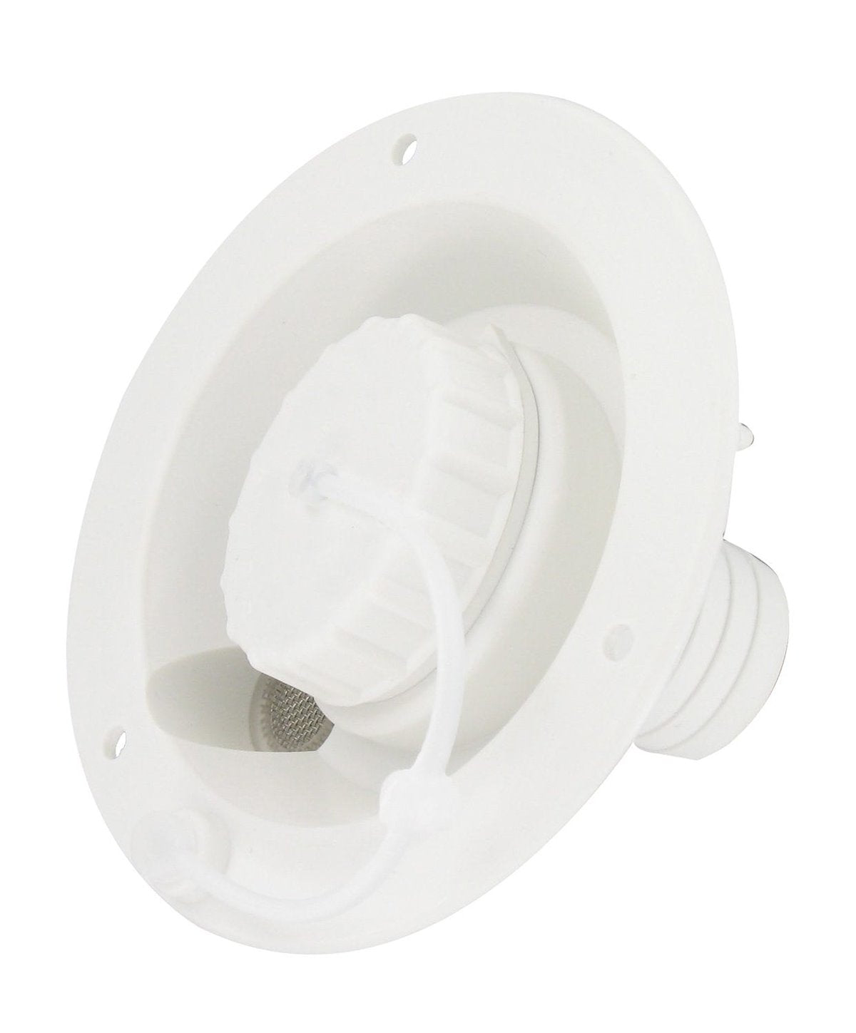 Valterra Fresh Water Inlet, 1/2 in Female Pipe Thread Inside Connection, White - A01-2003