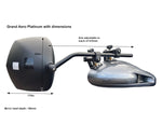 Milenco America Exterior Towing Mirror, Vehicle Fitment: Range/Land Rovers And BMW X Series, Black, Set Of 2 - MIL-6613