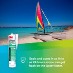 3M Adhesive Sealant, 3M 4200 Fast Cure, Used To Bond Aluminum/Wood/Gelcoat And Fiberglass, 10 oz Cartridge - 06560