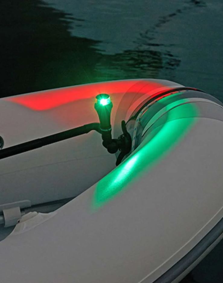 Railblaza Navigation Light, For Up To 36 ft Boats, 2.36 in Diameter x 5 in Height, Red/Green LED - 02-5005-11