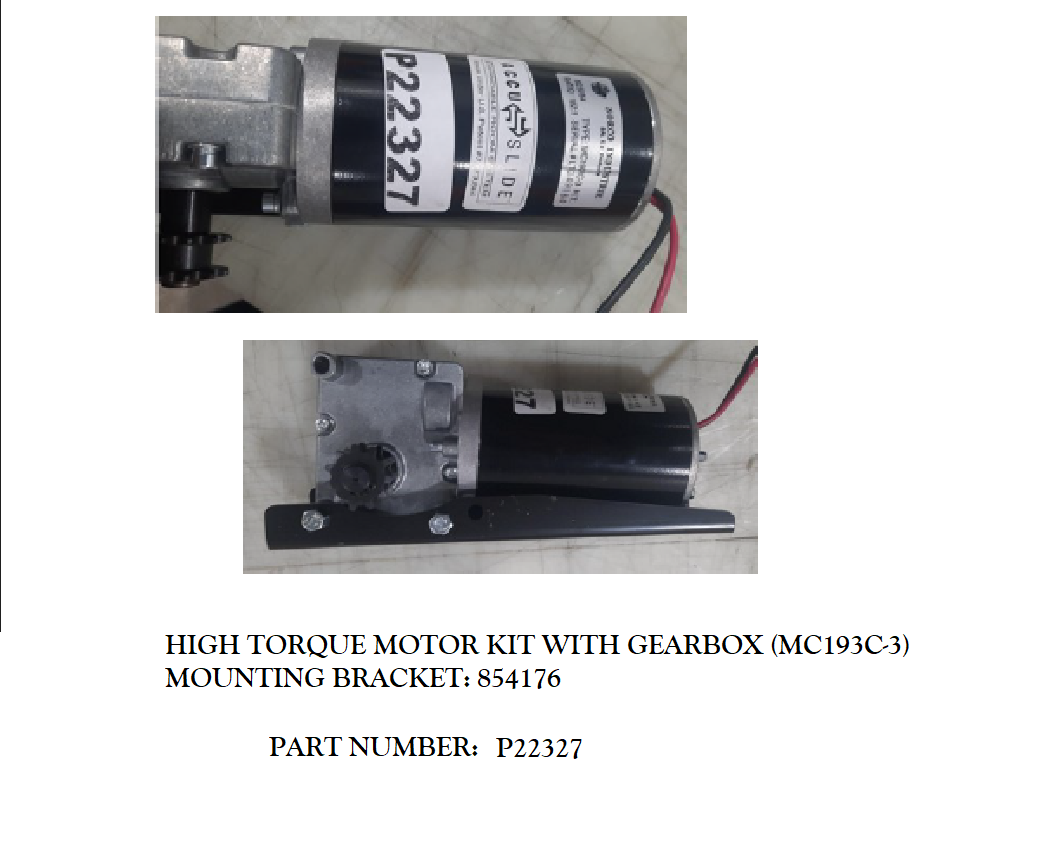 BAL RV Slide Out Motor - P22327
