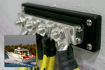 Blue Sea Busbar, 4 Stud Terminal/4 Screw Terminal, 300 V AC/48 V DC, 545 amp AC/600 amp DC - 2104-BSS
