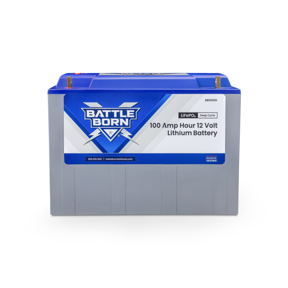 Battle Born Batteries Battery, Group 27/31, 12 V, Lithium Iron Phosphate Style (LiFePO4) - BB10012H