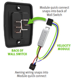 Velarium Awning Switch, Black - VA0801