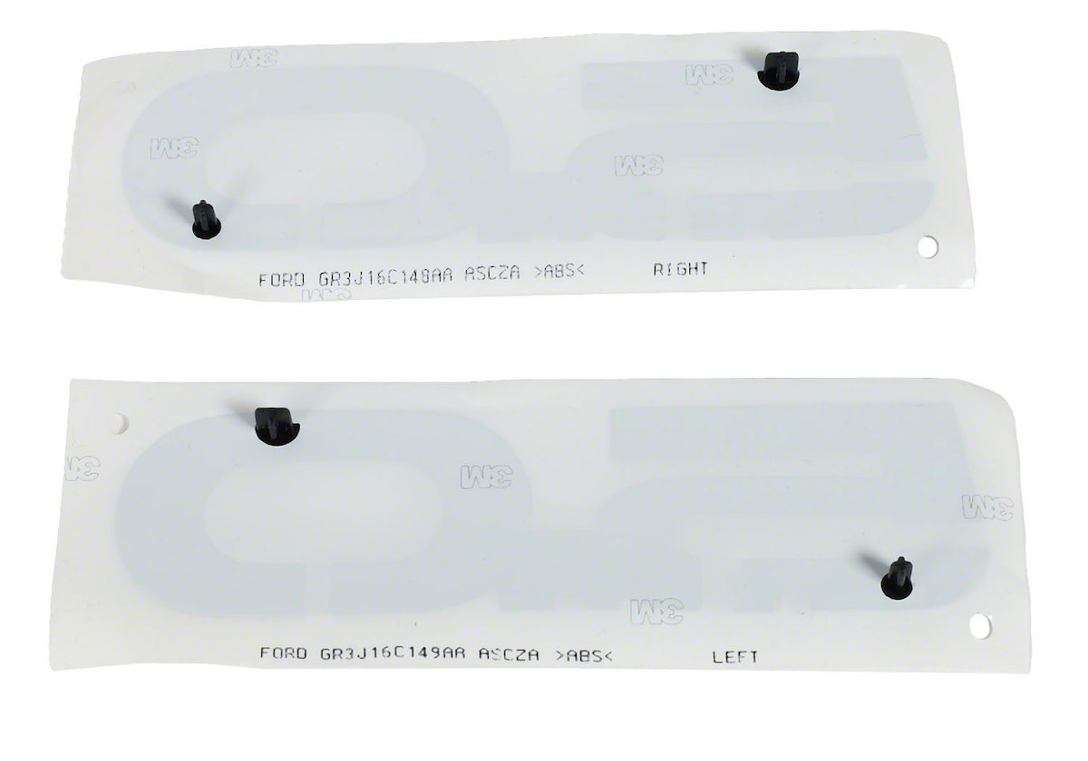 Ford Performance Emblem, For Mustang 5.0, With Right and Left Side 5.0 Emblems, Black 5/Red Point/Black 0, Set Of 2 - M-1447-M50AB