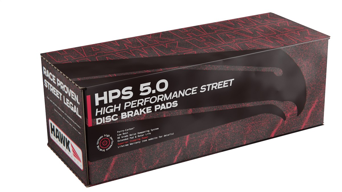 Hawk Brake Pad, High Performance Street 5.0, FMSI Number D1114, Set Of 4 - HB557B.545