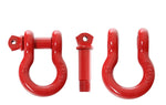 Overland Vehicle Systems D-Ring, With 3/4 in Pin, 4.75 Ton Weight Rating, Red - 19019904