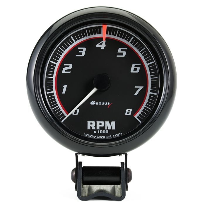 Equus Gauges Tachometer, 6000 Series, 3-3/8 in, 0-8000 RPM - E6088