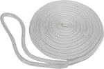 Taylor Made Dock Line, 4450 lb Tensile Strength, 3/8 in Diameter x 15 ft Length, White - 11328