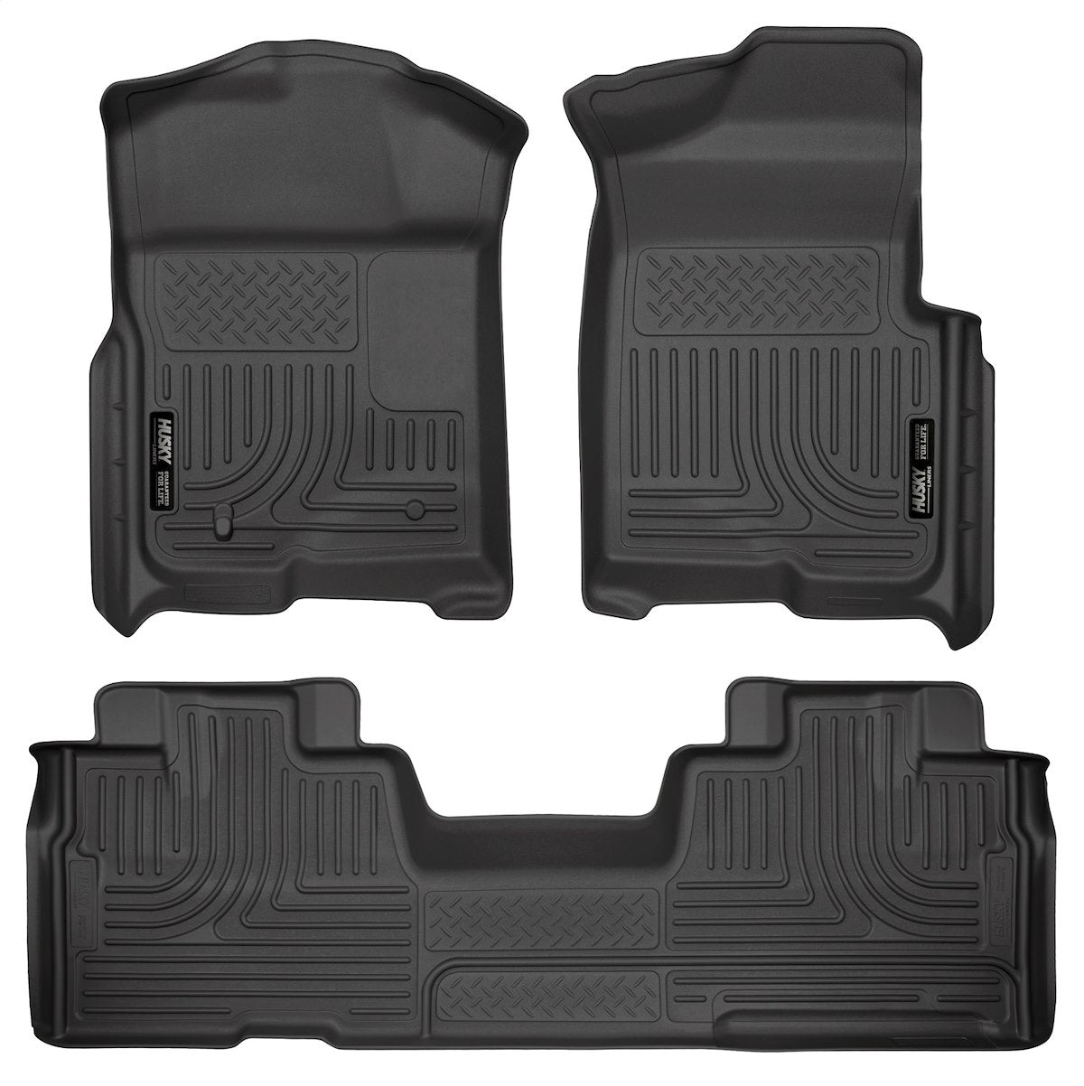 Husky Liners Floor Liner, Black, 3 Piece - 98341