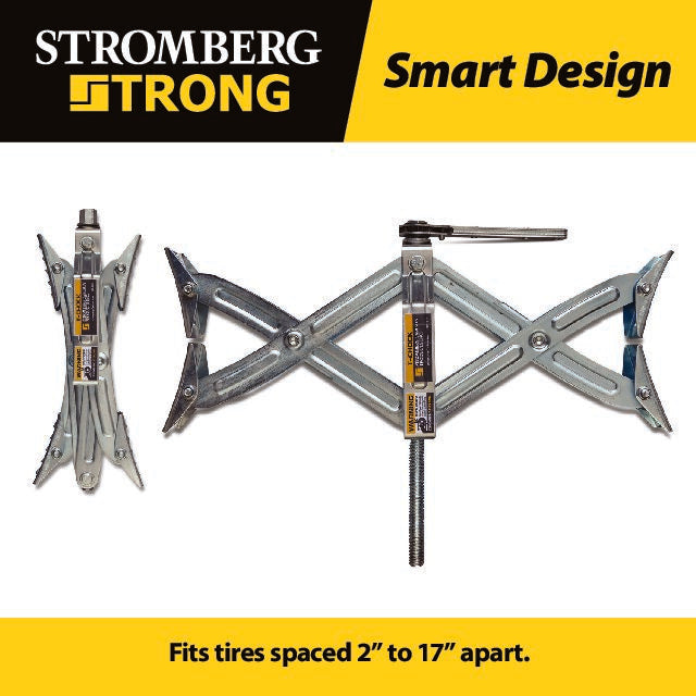Stromberg Carlson Wheel Chock, Fits Tires Spaced 2 in To 17 in Apart, Pack Of 2 - JBP-T217.2
