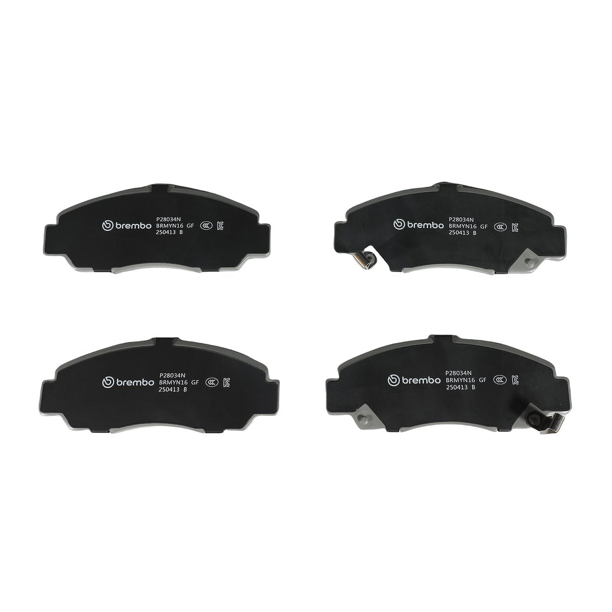Brembo Brake Pad, FMSI Number D787-7656, Ceramic, Set Of 4 - P28034N