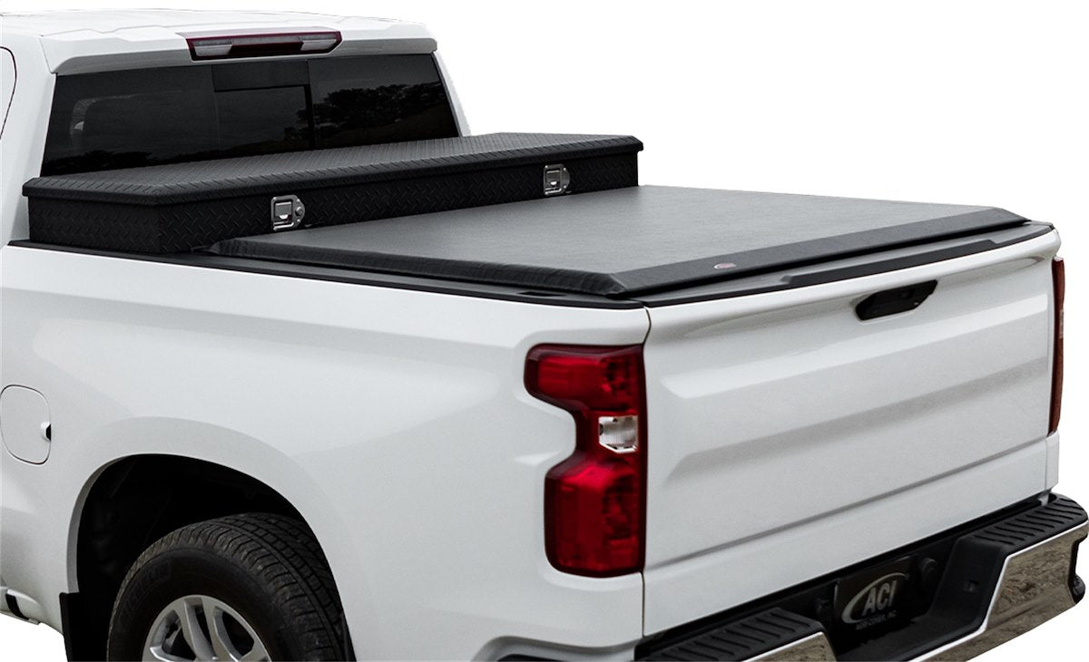 ACCESS Covers Tonneau Cover, Black, Use With 19 To 21 in Length Over The Rail Tool Box - 62419