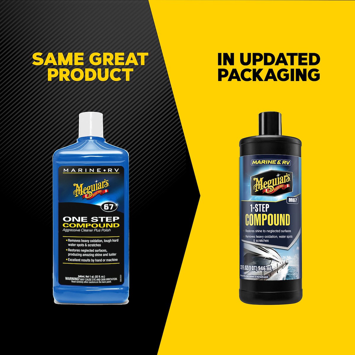 Meguiars Polishing Compound, White, 32 oz Bottle - M6732