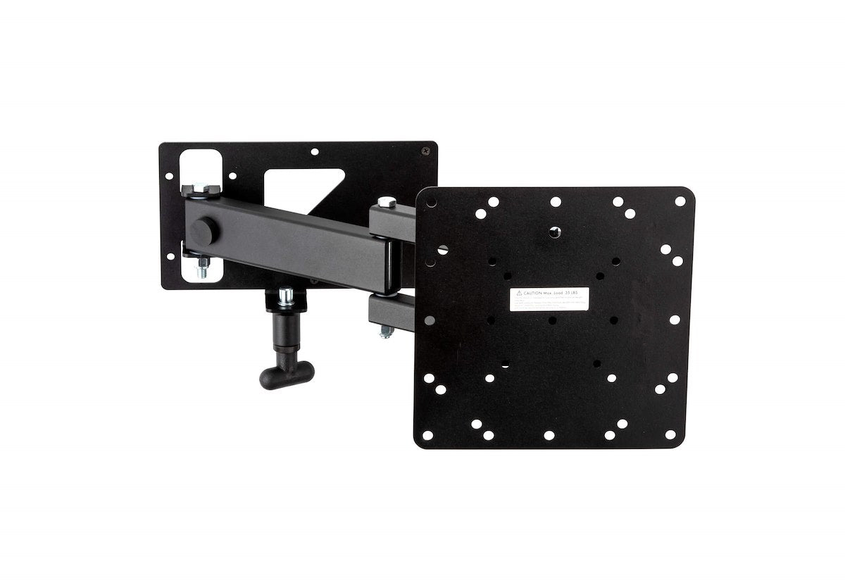 MOR/ryde TV Mount, 11-1/4 in Width x 3.28 in Depth x 11 in Height, 50 lb Capacity, Black - TV1-122H