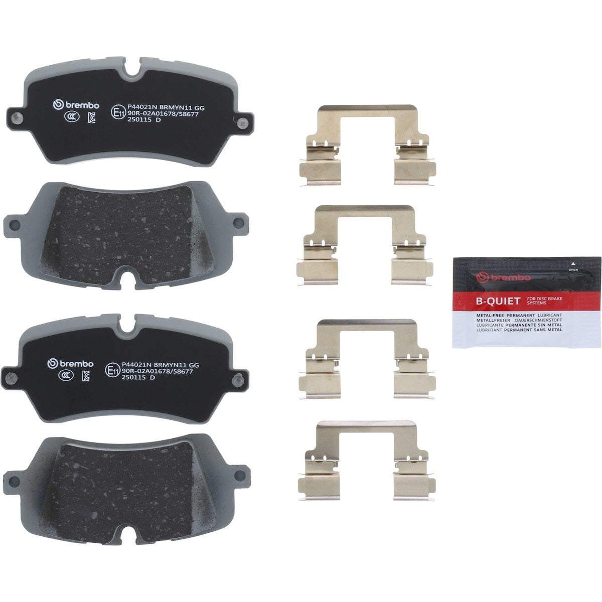 Brembo Brake Pad, FMSI Number D1692-8919, Ceramic, Set Of 4 - P44021N