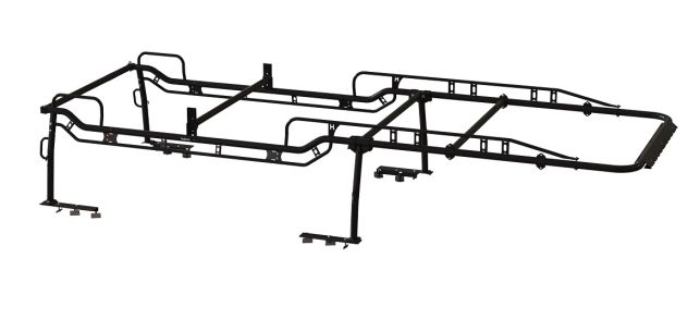 Holman Ladder Rack, 1700 lb Capacity, 24 in Height, Black - 2FSF8C