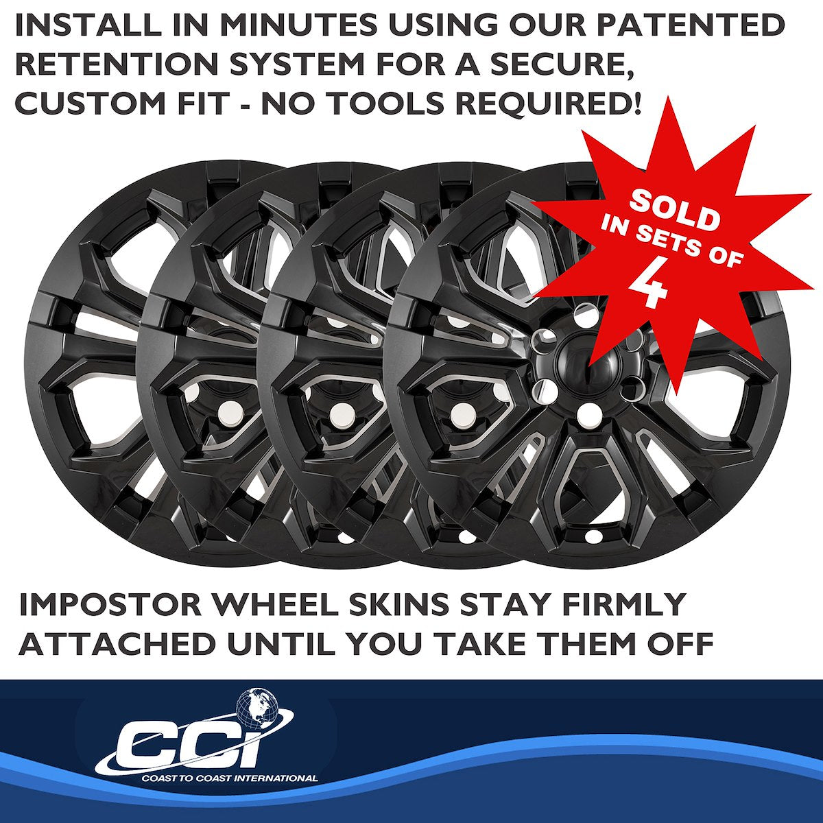 Coast2Coast Wheel Skins & Styled Wheel Covers IMP511BLK product image 5