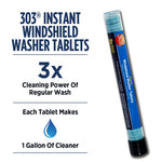 303 Products Inc. Windshield Washer Fluid, Blue, 25 Tablets, Use One Tablet For Up To 1 gal Of Water - 230371