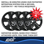 Coast2Coast Wheel Skins & Styled Wheel Covers IWCIMP361BLK product image 4