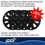 Coast2Coast Universal Wheel Covers 106115BLK product image 5