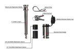Bulletproof Hitches Trailer Hitch Pin, Fits 2 to 3 in Ball Mounts, 5/8 in Diameter, 14000 to 36000 lb Rating - BPLP