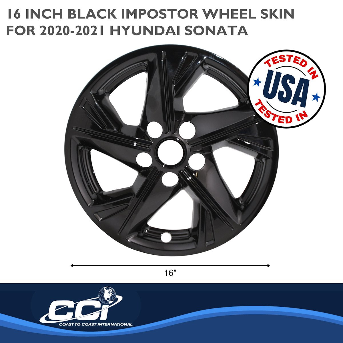 Coast2Coast Wheel Skins & Styled Wheel Covers IMP463BLK product image 2