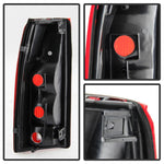 Xtune Tail Light Assembly, Red/Smoke Lens, Black Housing, Set Of 2 - 9028786