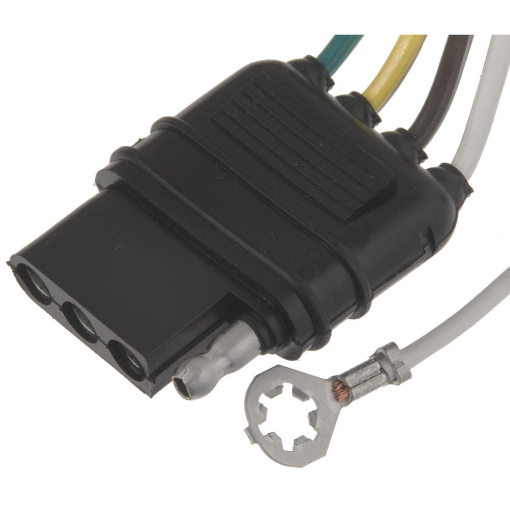 Pollak Tail Light Converter, Vehicle Lighting System Powered, 4-Way Flat Adapter, LED Compatible - 4WF-772V