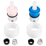 Dura Faucet Faucet Stem And Bonnet, 1/4 Turn Washerless Valve Compression, With 2 Seat/2 Spring Assembly/Bonnet Nuts - DF-RK200