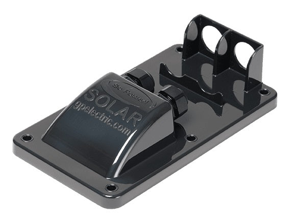 Go Power Solar Power Cable Entry Plate, For Use With Pre-Wired Go Power Solar Kits and Expansion Kits, Male And Female MC4 Connector, Black - 74671