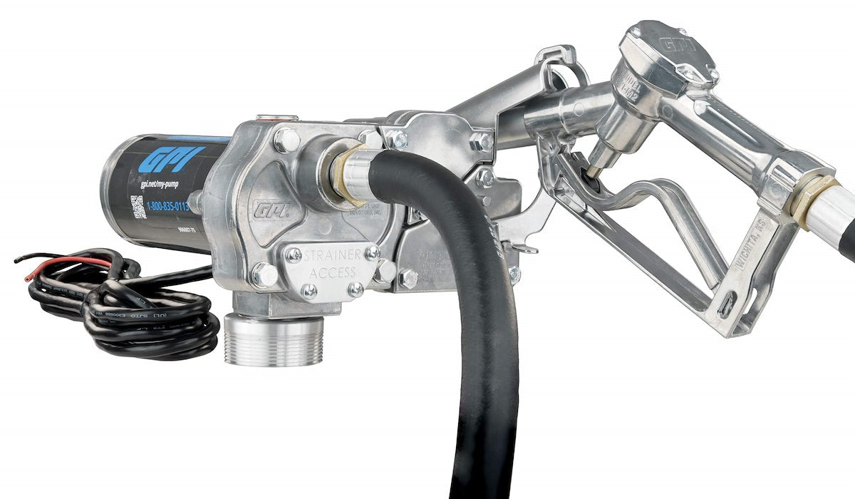 GPI Liquid Transfer Tank Pump, M-150S Series, 12 V DC, 15 gal Per Minute - 110000-107