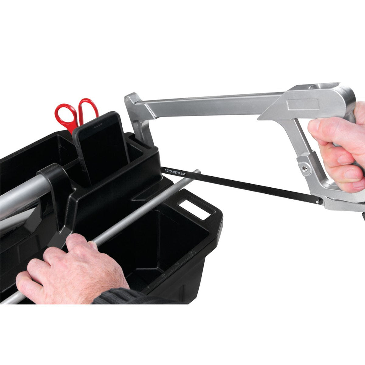Performance Tool Tool Tray, With 2 Caddy Compartments, Anodized Aluminum Handle - W88995