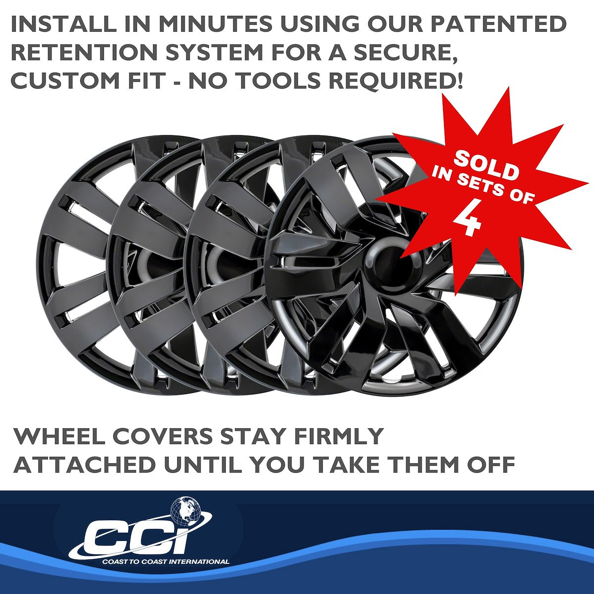 Coast2Coast Universal Wheel Covers IWC53415BLK product image 5