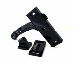 JR Products Screen Door Latch, 3 in Mounting Holes From Centre, Black - 10775