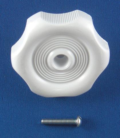 Strybuc Window Crank Knob, 7/8 in Shaft, White - 743CE WHT