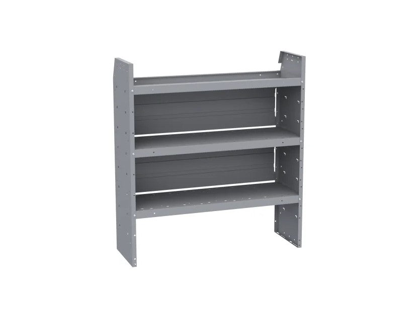 Holman Van Storage System Shelf Unit, 42 in Width x 46 in Height x 14 in Depth, Tapered End Panels, 3 Shelves - 48420