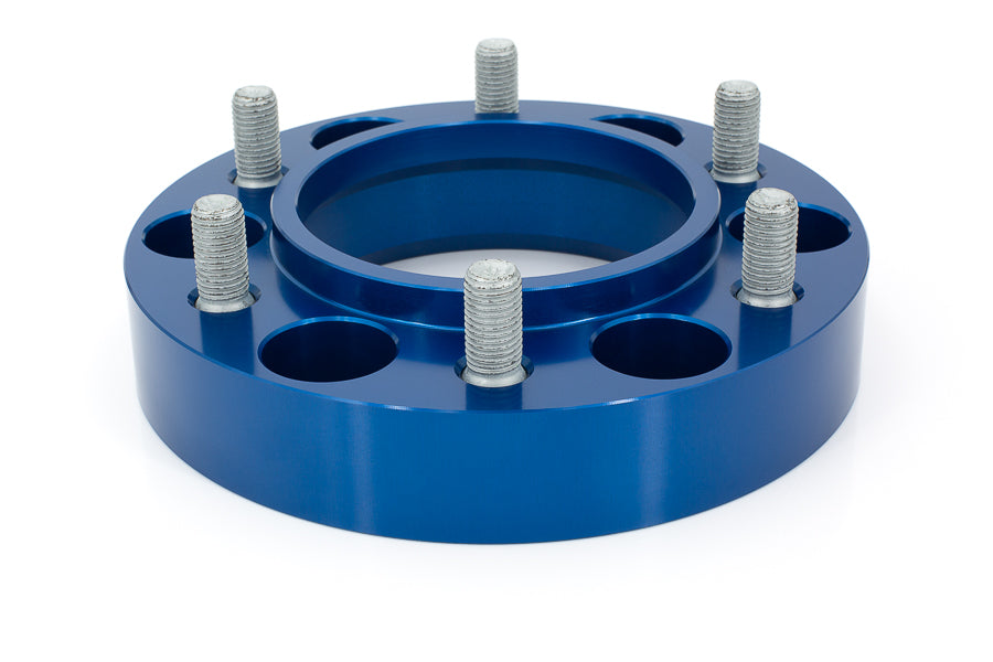 Spidertrax Wheel Spacer, 6 x 139.7 Millimeter/6 x 5.50 in Bolt Pattern, 31.75 Millimeter/1.25 in Thickness, Anodized Blue, Set Of 2 - WHS007