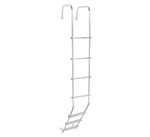 Stromberg Carlson Rear Door Ladder, Fits On Rear Of Any RV Straight Or Contoured, Aluminum, 1 in Diameter Tubing/Flat Steps - LA-401