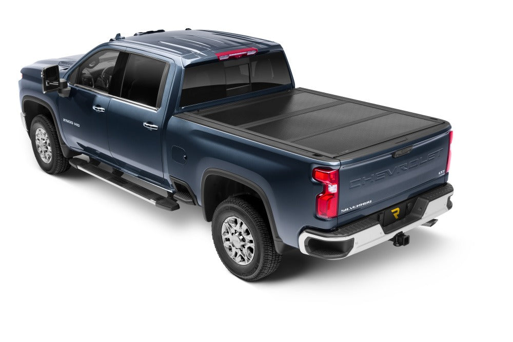 UnderCover Tonneau Cover, 2 Folds/3 Panels, Black Semi-Gloss Textured, Black - FX11024