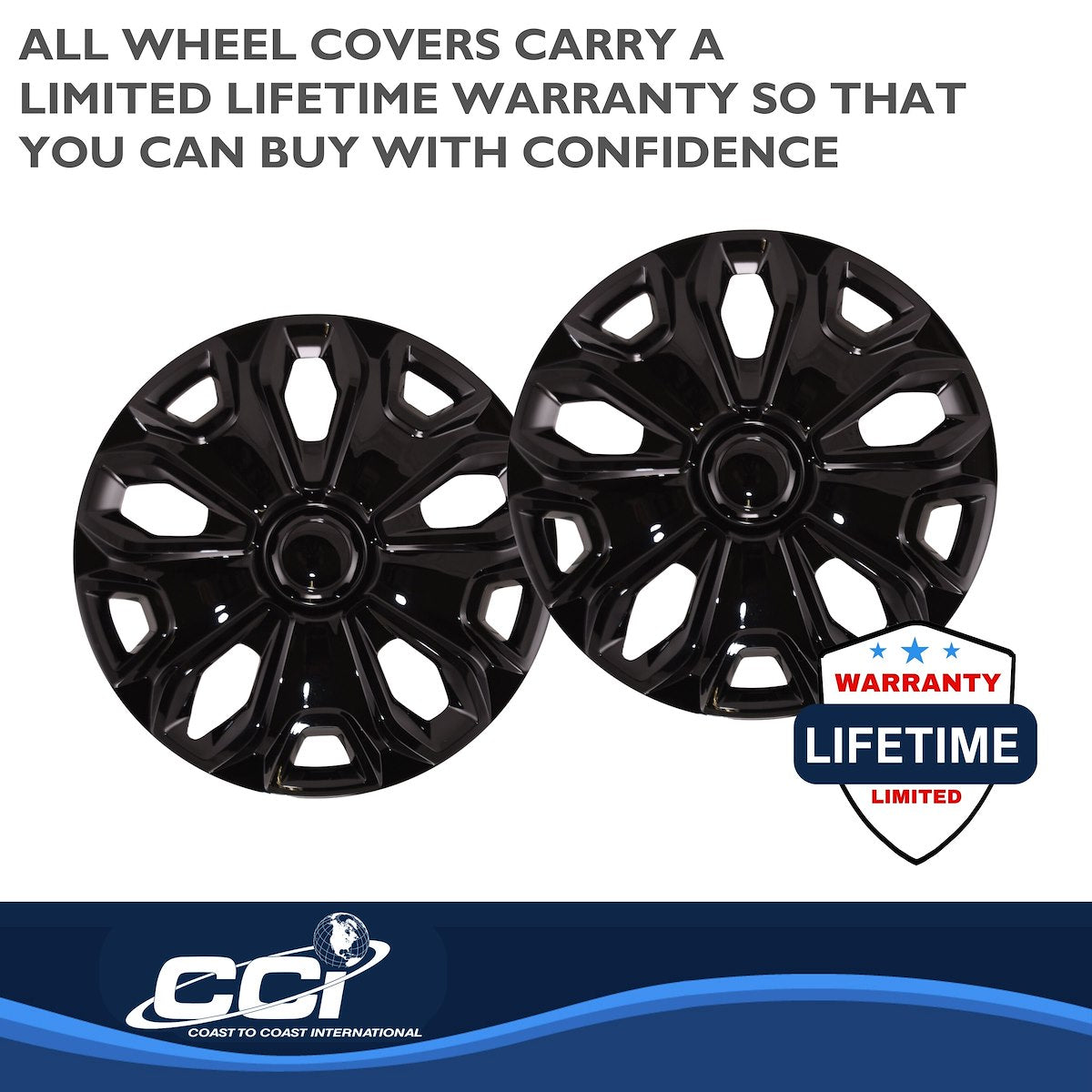 Coast2Coast Universal Wheel Covers IWC51216BLK product image 3