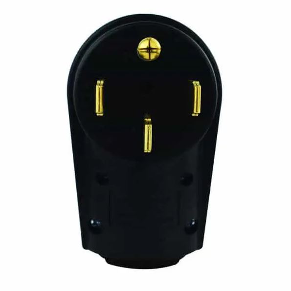 Hughes Auto Power Cord Plug End, 50 amp, Black - 50APLUG