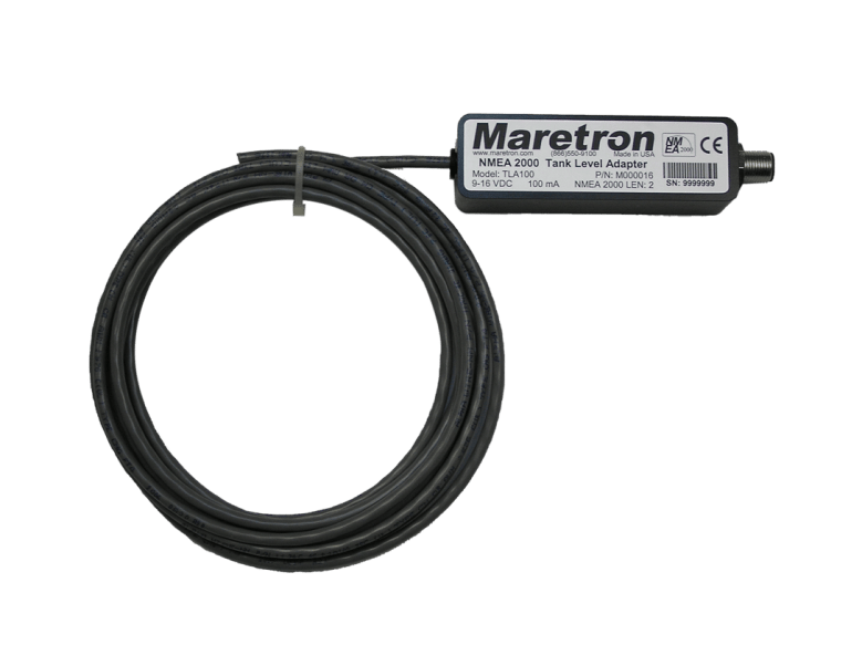 Maretron Tank Level Adapter, Black, Number of Tank Types: 16/Number of Tanks per Tank Type: 16, 100 Milliampere Power Consumption - TLA100-01