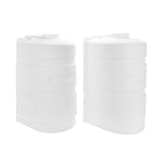Camco Propane Tank Cover, For Dual 30 lb Tanks While Mounted, White, 29-1/2 in Width x 26-1/4 in Height x 15-1/2 in Depth - 50513
